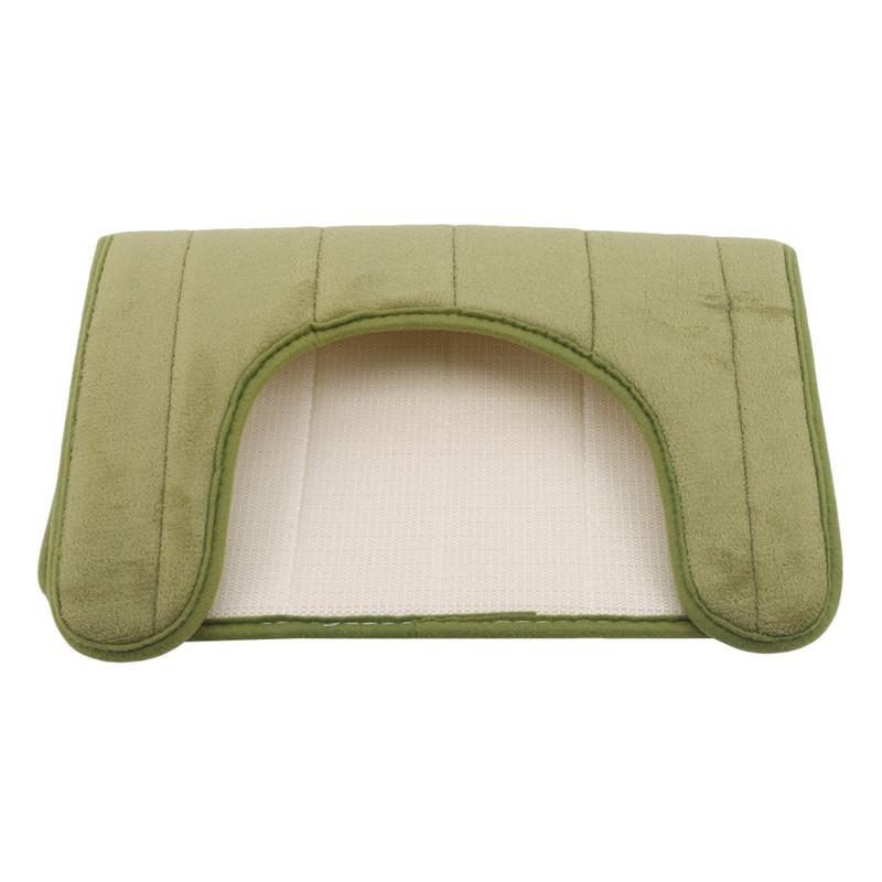 1 шт. Новый коврик для унитаза в туалете, U-образный напольный коврик, водонепроницаемый коврик для ванной комнаты, впитывающий воду, противоскользящий коврик