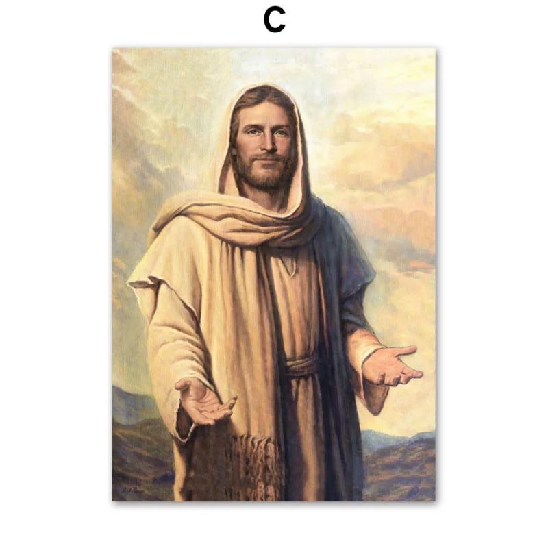 Holy Light Leader Christ Jesus Wall Art Canvas Painting God Posters And Prints Wall Pictures For Living Room Home Decoration