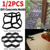 Формы для изготовления дорожек DIY, Формы для тротуарной плитки, 9 ячеек, Формы для бетонных камней дорожек, Многоразовые, Для ручной укладки, Формы для бетонных камней дорожного покрытия, Цементные кирпичи