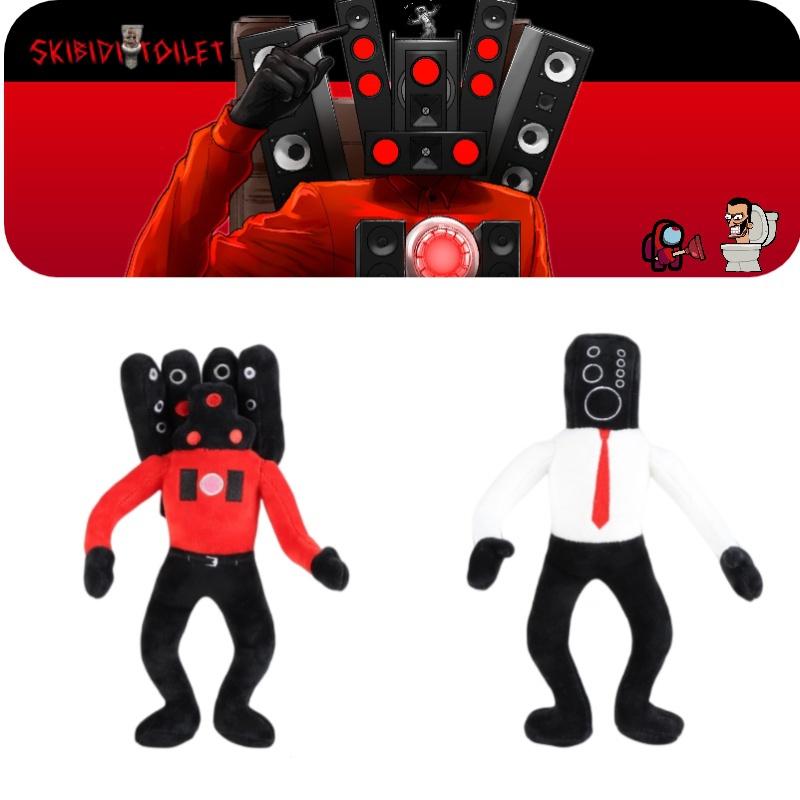 30 см Skibidi Туалет Мягкая плюшевая игрушка Монитор ТВ Фаршированные куклы Шутки игры Реквизит Забавный подарок