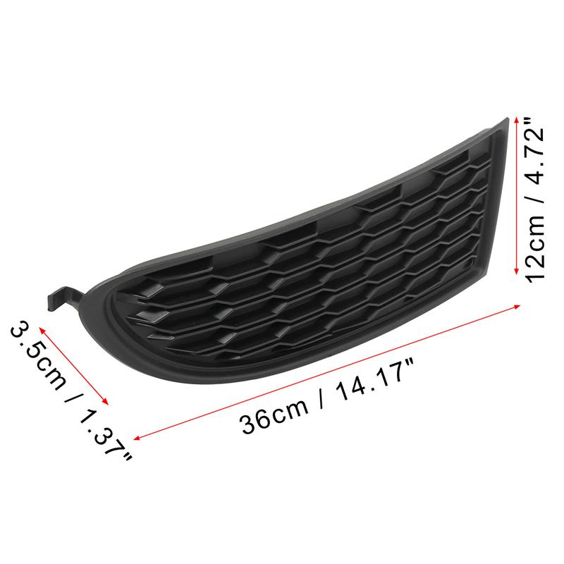 1 Pair Matte Black Car Front Bumper Fog Lamp Light Grilles for Dodge Journey 2014 2015 2016 2017 - 68079853AB