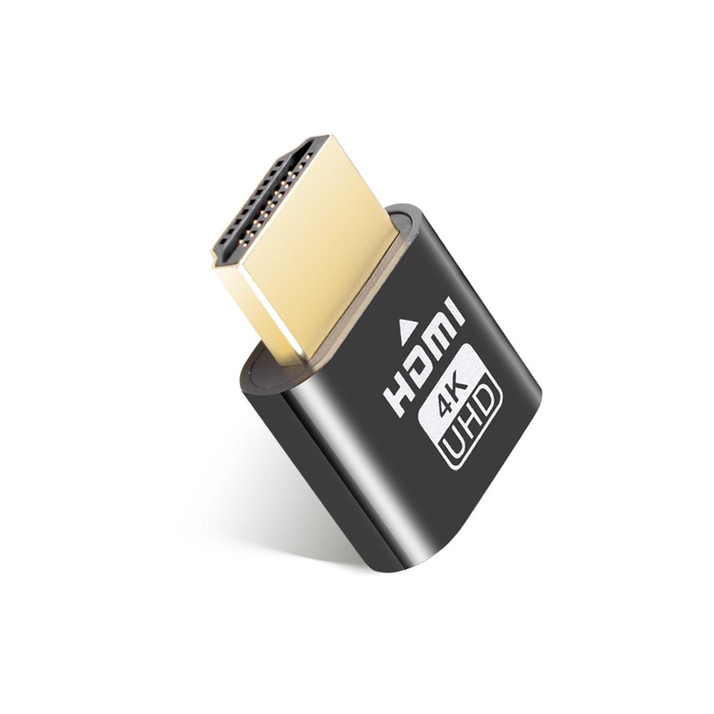 HDMI-совместимый адаптер виртуального дисплея 4K DDC EDID с заглушкой, эмулятор дисплея, чит-адаптер, поддержка 1920x1080P для майнинга Bitcoi