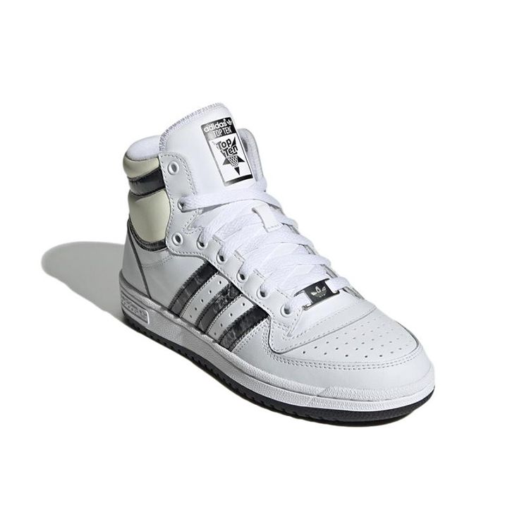 Adidas Оригинальные Топ Десять Rb Удобные Прочные Высокие Кеды для Скейтборда Женские Кроссовки Белые Черные HQ6753