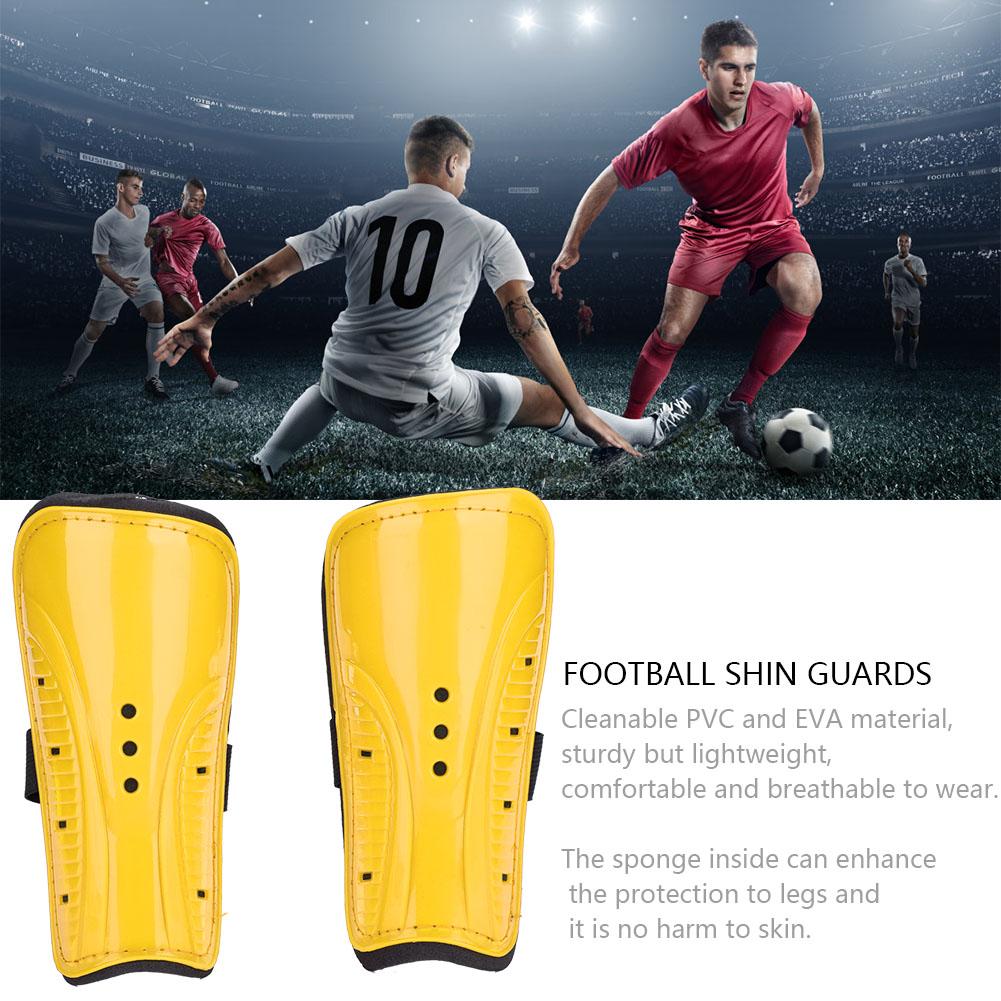 1 пара для взрослых и детей, футбольные спортивные щитки для голени, защита для ног, желтый цвет