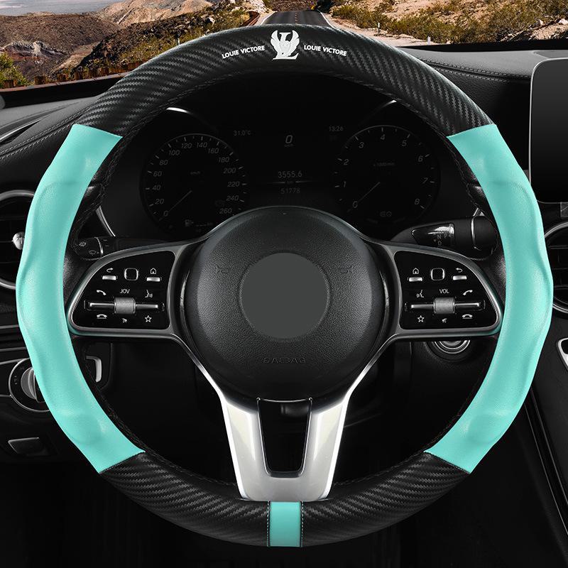 Чехол на руль из матовой углеродной кожи с эффектом 3D для Geely Binyue, Binrui, COOL, Boyue и Dihao