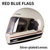 Unisex Retro Full Face Motorcycle Helmet 3C DOT Certified Four Seasons Cruise Multiple Design Options for Men And Women