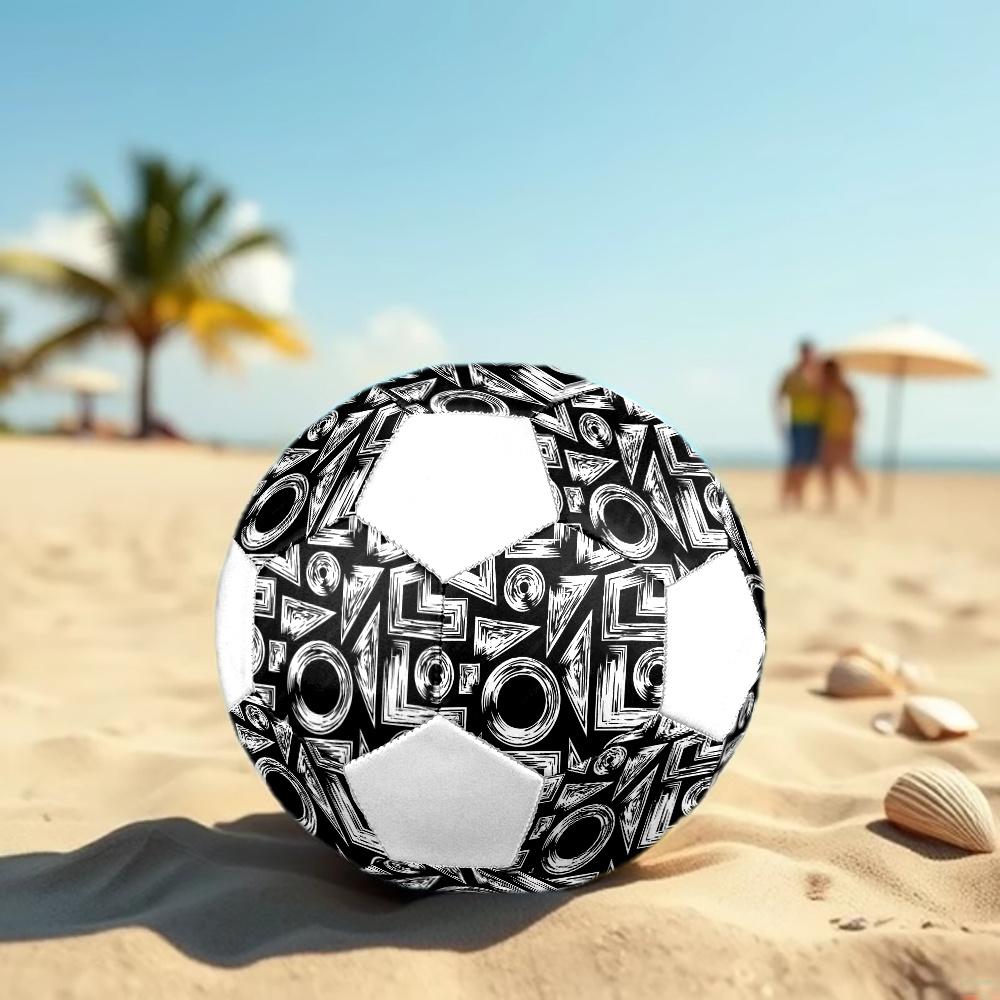 1pc Abstract Geometric Durable Soccer Ball/Football, Size 5, Perfect for Training, Entertainment And Competition,Gift yy26060665