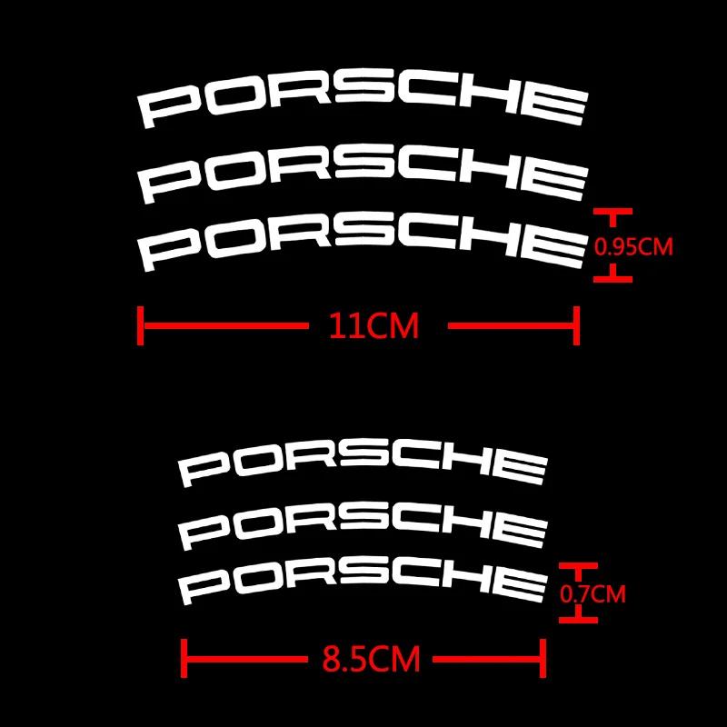 wsdz2 New For Porsche Cayenne Panamera Macan 911 Taycan Boxster Auto Accessories Car Brake Caliper Badge Sticker Emblem Decals