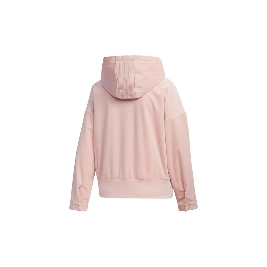 Adidas Повседневная куртка с капюшоном и логотипом, женские куртки, ярко-розовый GM1467