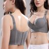 Sexy Seven Rows of Buttons Full-cup Large Size Underwear Women Without Steel Ring Gathered Upturned To Collect Side Breasts Bra DE