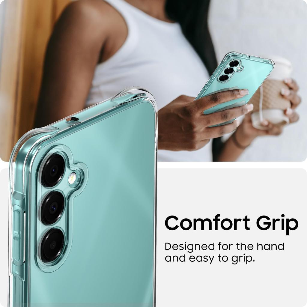 Прозрачный чехол для Samsung Galaxy A02 A04 A04E A05 A12 A13 A14 A15 A22 A23 A24 A25 A26 Противоударный силиконовый прозрачный чехол с подушками безопасности