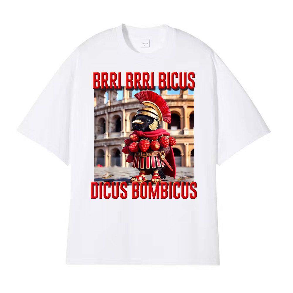 Christmas Kid Brainrot Ltalian Bri Bicus Dicus Bombicus Tshirts Men Women Fashion Retro T Shirt Short Sleeve Oversized T Shirts