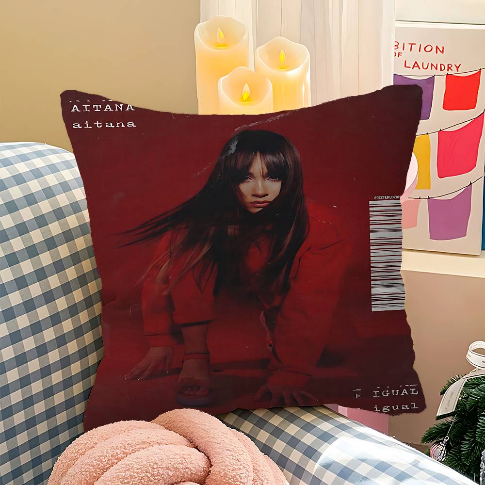 Певец A-Aitana Ocana Офисная Подушка Наволочка Автомобильная Наволочка на Подушку 45X45СМ Наволочка для Подушки под Пояс Диванная Наволочка