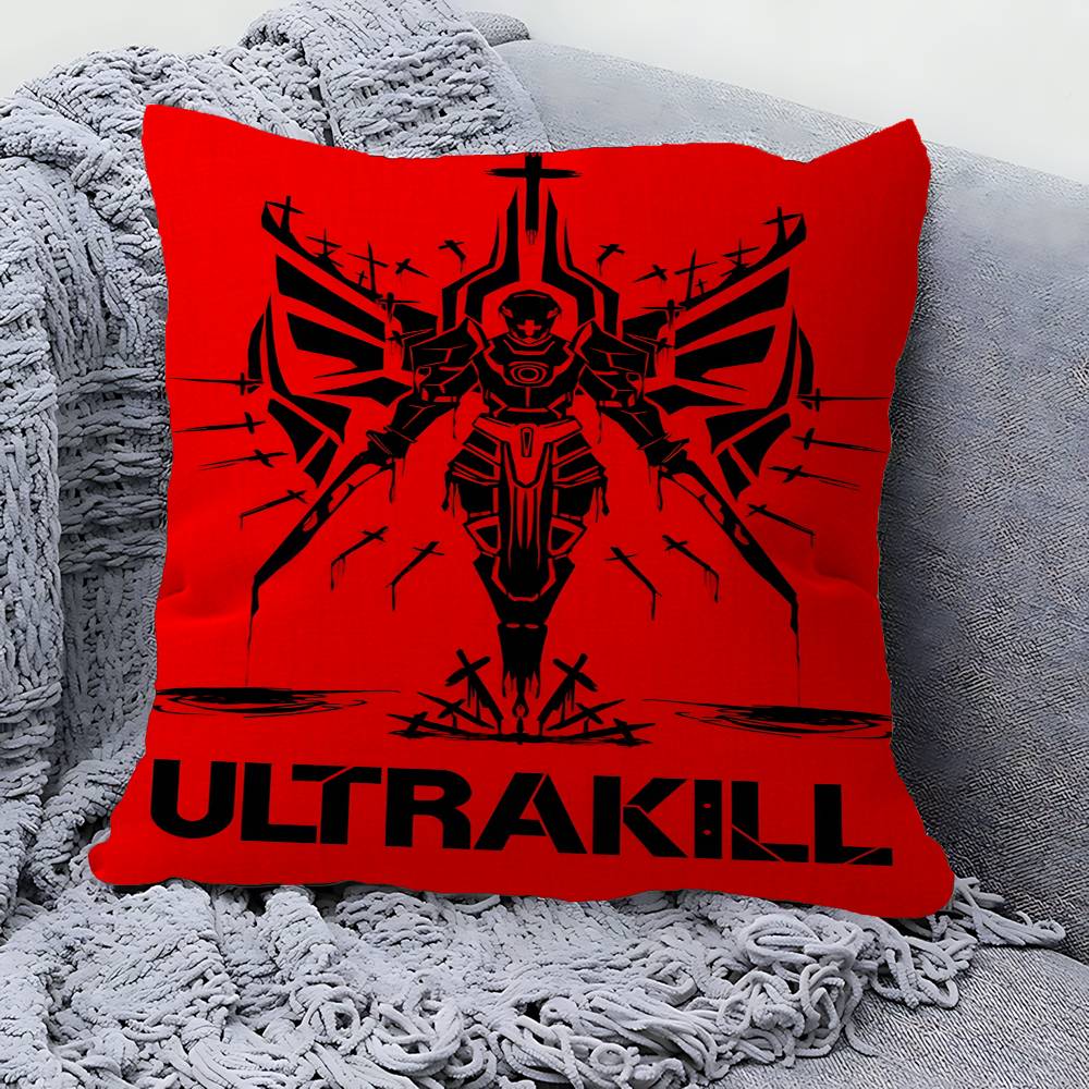 Подушка ULTRAKILL Подушка Аниме Подушка для изголовья дивана Подушка-чехол Чехол для подушки x см Мода