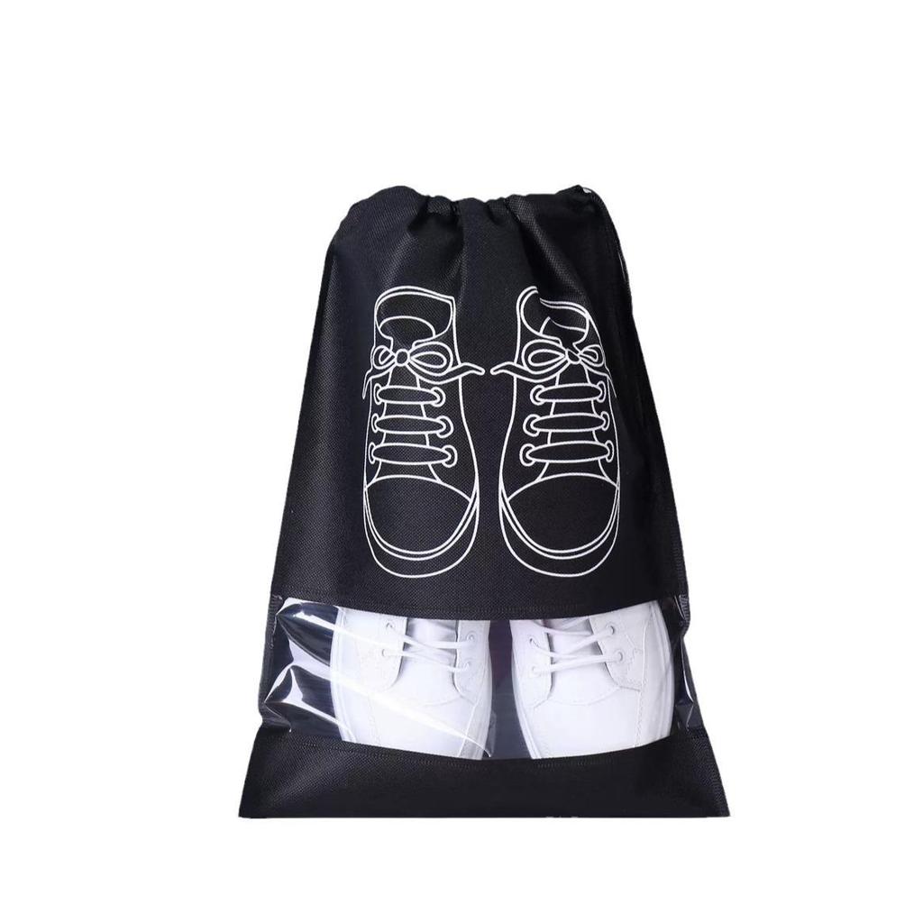 Large Dust-Proof Non-Woven Shoe Storage Drawstring Bag for Travel