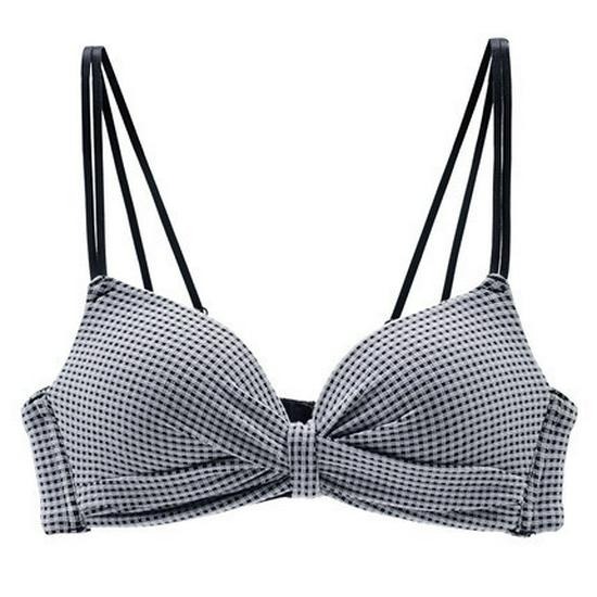 Cross Back Push-Up Bra for Young Women - Seamless, Wire-Free, and Thickened for Small Busts