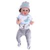 Reborn Infant Doll 22 Inch Vinyl Lifelike Newborn Baby Doll with Pacifier Toy Gift Decoration for