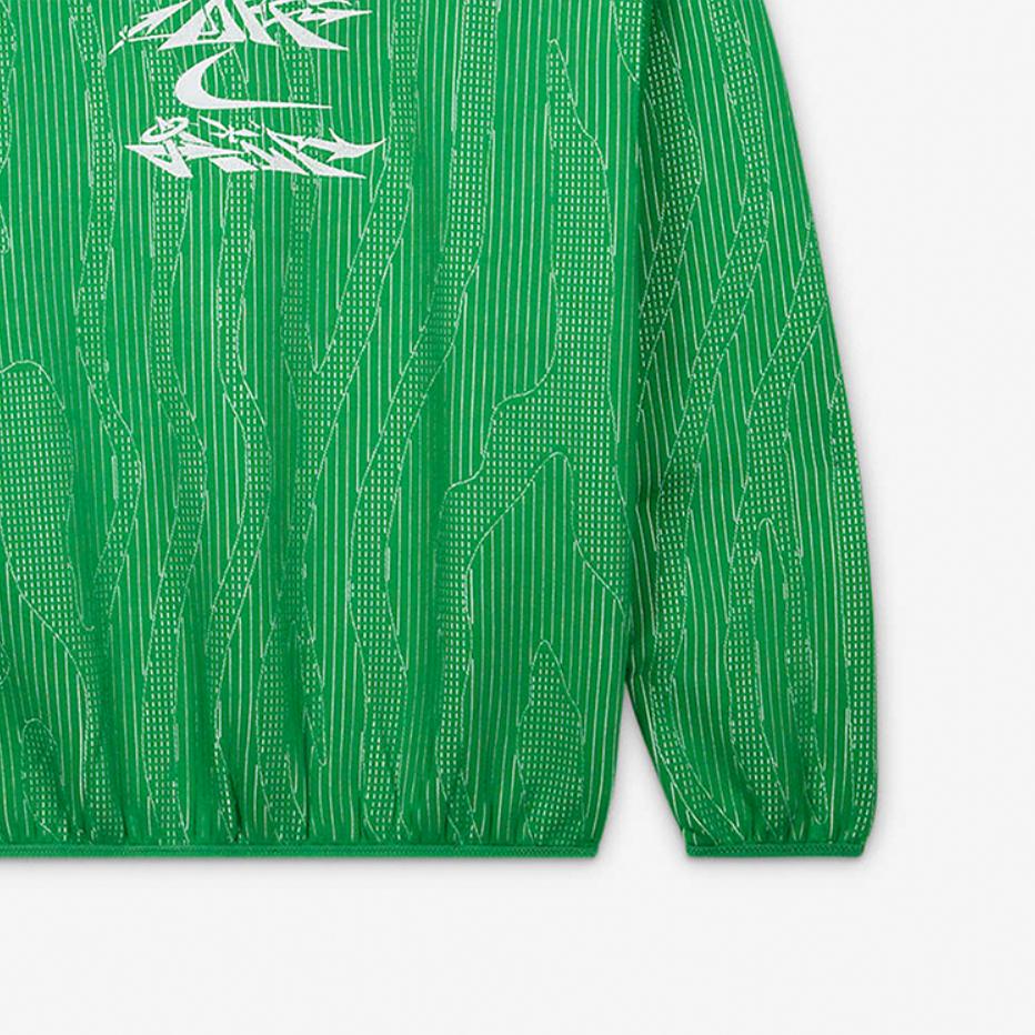 Nike X OFF-WHITE Толстовка с рисунком Топы унисекс Зеленый DV4450-389