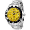 Invicta 3048 Men's Automatic Grand Diver Yellow Dial Stainless Steel Watch