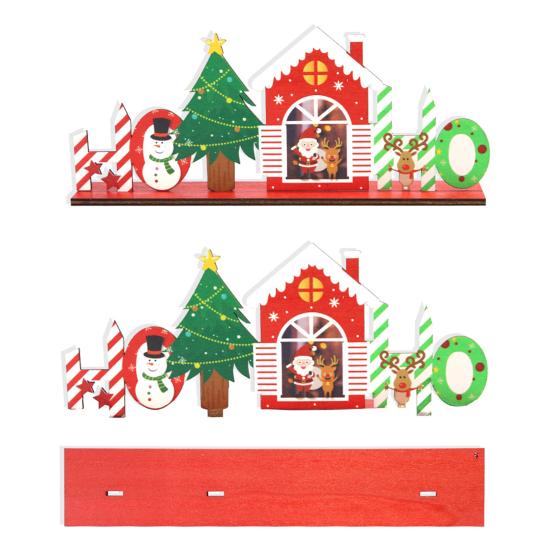 Рождественский знак на стол деревянный снеговик Санта олень елочные украшения веселое рождественское украшение для домашней вечеринки декор своими руками