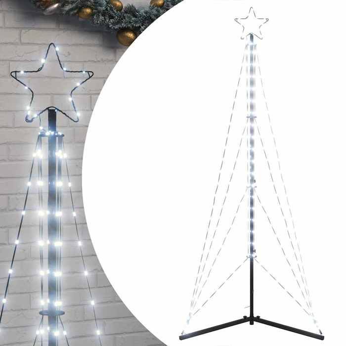 VidaXL LED Christmas Tree 363 LED Cool White 182 Cm, Christmas Light, LED Christmas Light, Outdoor Christmas Light, 4016409