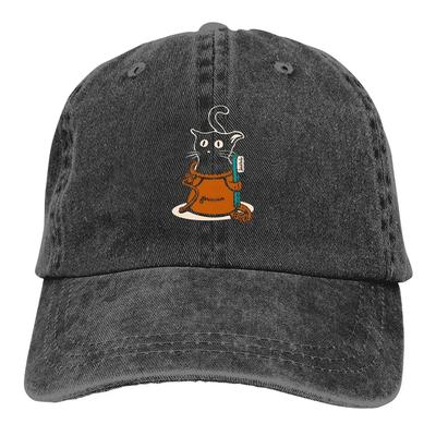 Стираная мужская бейсболка Cat In A Chalk Bag Кепка дальнобойщика Snapback Ковбойские кепки Папина шляпа Кепки для альпиниста Кепки для гольфа