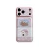 Милый мультяшный кожаный чехол-щенок для iPhone 16/17 Pro Max и совместимый с iPhone 15/14