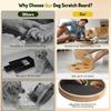 Anti-Slip Dog Nail Scratch Board with Treat Box Dog Scratch Pad  Stress-Free Grooming