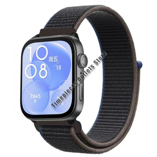 Нейлоновый ремешок-петля для Huawei Watch Fit 3 Sport, дышащий сменный браслет, браслет для Huawei Watch Fit 3, аксессуары для ремня