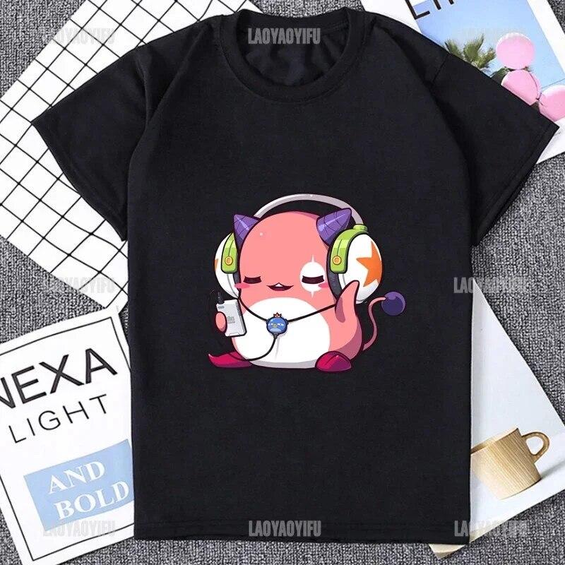 Harajuku MapleStory Kawaii Забавные футболки с принтом Бадди Персонализированная футболка унисекс Корейский стиль Горячие поклонники игр Одежда отаку Хипстер
