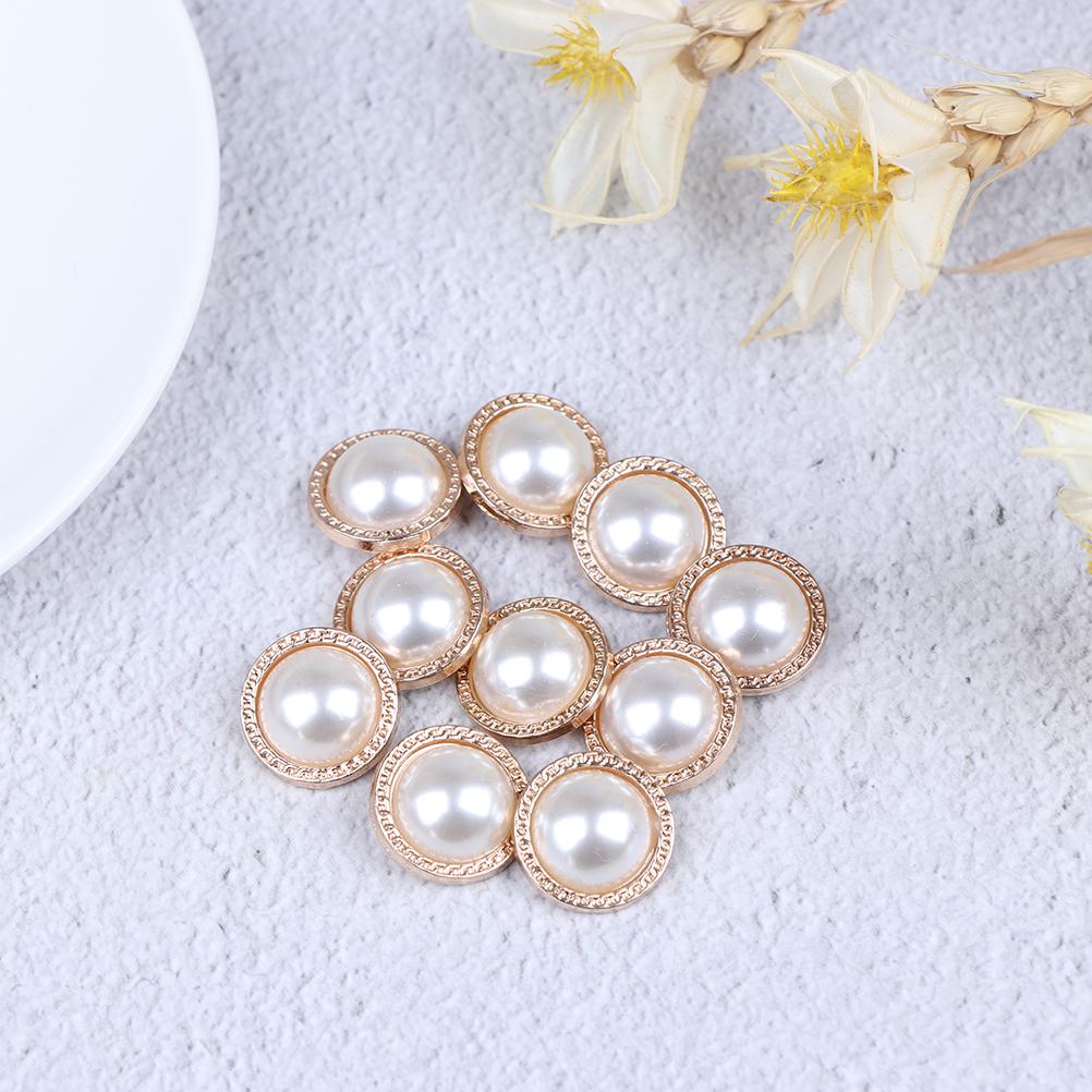 10Pcsmetal Shank Buttons For Sewing Scrapbooking Diy Craft Decoration