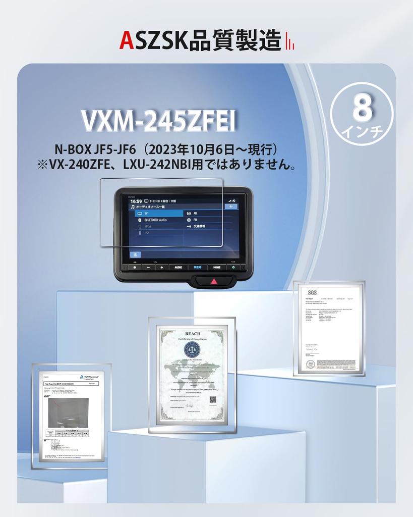 Защитная пленка ASZSK (2 куска), Для нового N-BOX JF5 JF6 Навигационная пленка, Дисплей VXM-245ZFEi