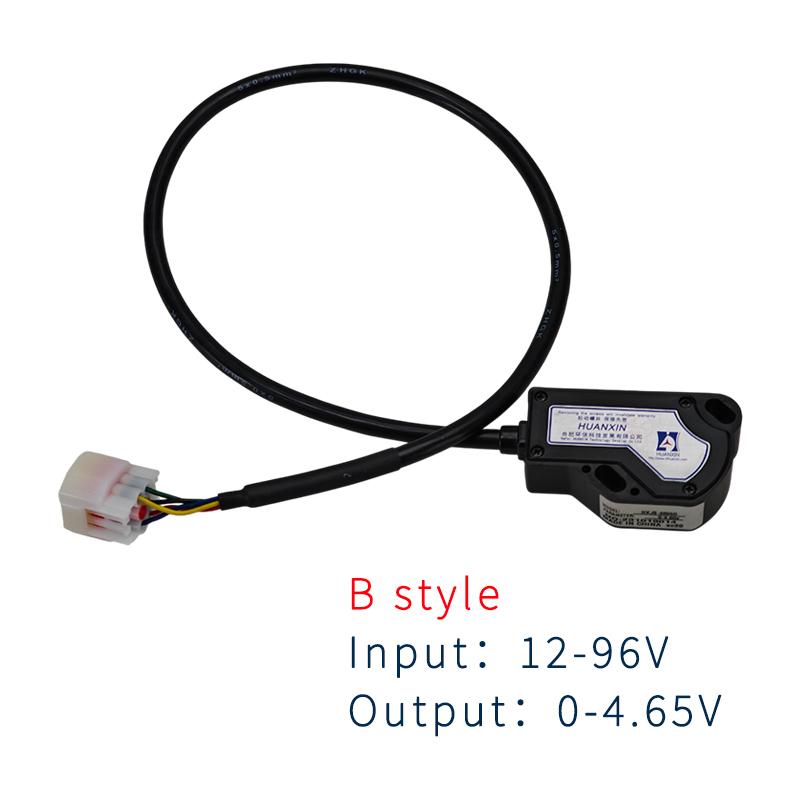 HXJS-4805D Model Electric Pedal Accelerator 0-5V or 0-4.65V Output 12-96V Input Accelerator Control Box Accelerator Coil