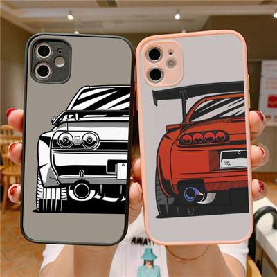 Чехол для телефона Car eat sleep JDM для iPhone X XR XS 7 8 Plus 11 12 13 pro MAX 13mini полупрозрачный матовый чехол