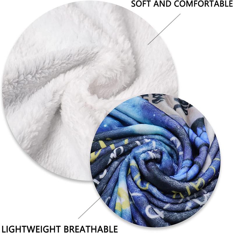 DAF Soft and comfortable flannel Suitable for sofas living rooms outdoor camping travel and also makes a great anniversary gif