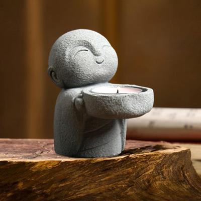 Подсвечник для чая, статуя Будды, подсвечник, свеча, каминный стол, центральный канделябр для