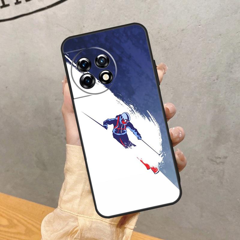 Лыжи Снег Сноуборд Чехол для лыж Для OnePlus 8 9 10 Pro 15 13 12 11 13T 13R 12R 10T 8T Nord CE 5 2 3 4 Lite N20 N30 Чехол