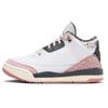 Air Jordan 3 Retro PS Vintage Floral Kids Sneakers White Anthracite Red-Stardust FQ9174-100