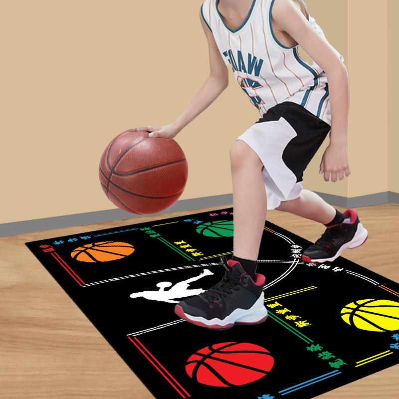 Баскетбольный тренировочный коврик Нескользящий Звукоизоляционный материал Дети Подростки Тренировка контроля мяча в помещении Дриблинг Толстый