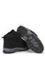 Men's Fashion Flat Heeled Booties Black Unisex Outdoor Trekking Boots Shoes