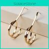 Metal Alloy Circle Earrings For Women Fashionable Geometric Design Gift For Occasions