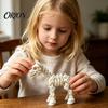 Миниатюрная фигурка скелета лошади, 3D-печать, шарнирные украшения, подвижные суставы, модная коллекционная фигурка, игрушка-антистресс для дома и офиса