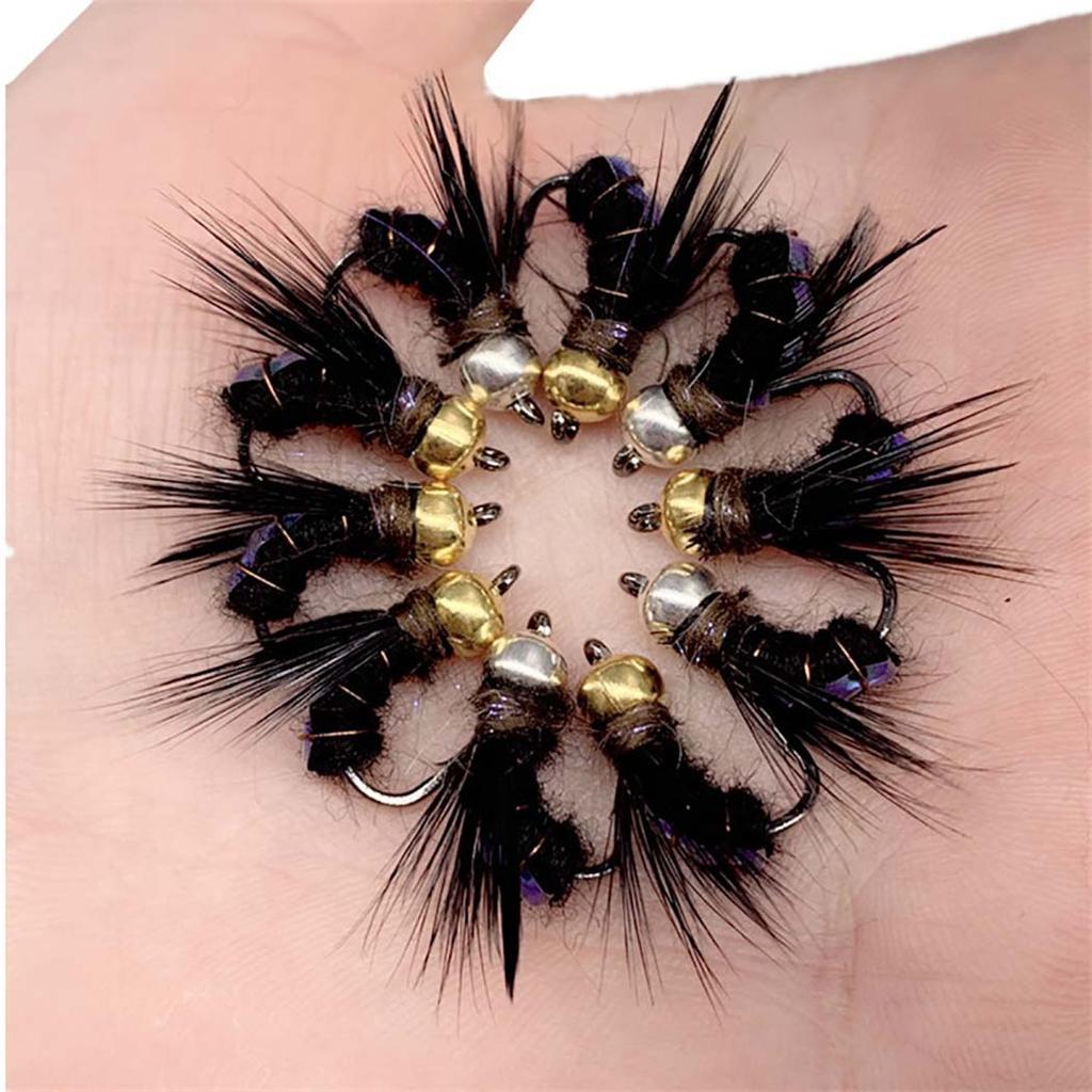 10/15/20/25 шт. разноцветные приманки для ловли форели нимфы нахлыстом, мокрые мухи, крючок нимфы, приманки для подледной рыбалки, искусственные наживки для насекомых