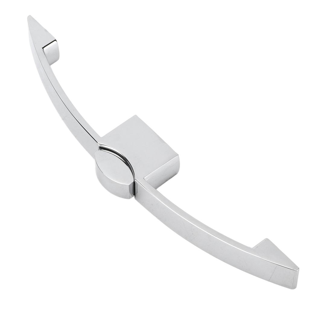 Кнопочная ручка для автофургона, защелка, замок, форма дуги, глянцевое серебро, для автоприцепов, кемперов