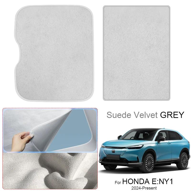 Car Suede Fabric Anti-uv Electrostatic Adsorption Sunroof Sunshade For HONGDA E:NY1 2024-Present Auto Heat Insulation Skylight