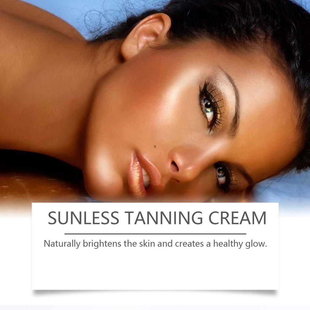 Sunless Tanning Aid Cream Plant Oil Glossy Moisturizing Even Skin Tone For All Seasons Tanning Aid Body Cream