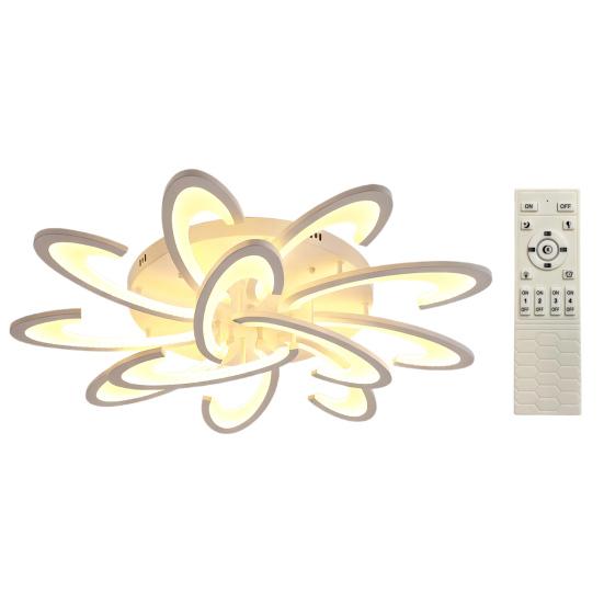 Художественная потолочная лампа в виде цветка, уникальный дизайн лепестков, светодиодный свет для дома, диммируемый современный светильник для декора спальни, гостиной