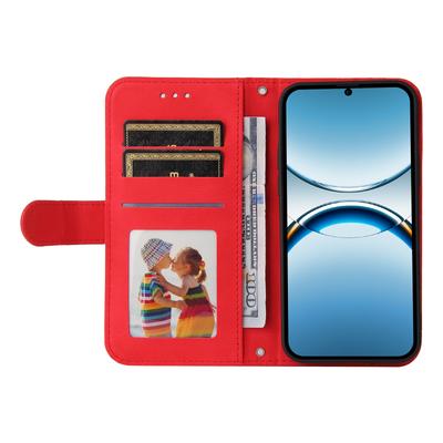 Для Oppo Find X8 5G Кожаные чехлы-кошельки Чехол для телефона с текстурой кожи Подставка с ремешком