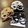 Halloween Ghost Skull Star Acrylic Wool Hat Trendsetting Design For Weather Cold