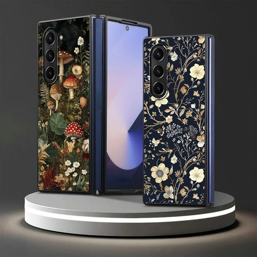 Цветы Красивый Чехол для Samsung Galaxy ZFold7 ZFold3 ZFold5 Z Fold 7 6 5 4 3 ZFold6 ZFold4 Задняя Крышка Телефона
